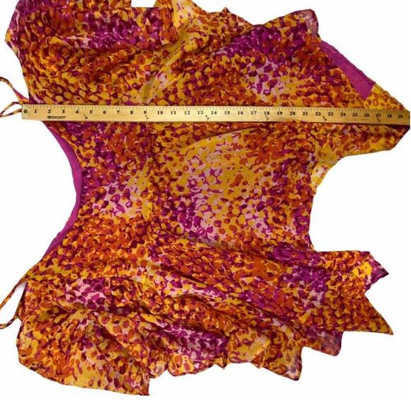 Platinum Design Collection Layered Cold Shoulder Asymmetrical  Swing Top Size 18 - Picture 12 of 12